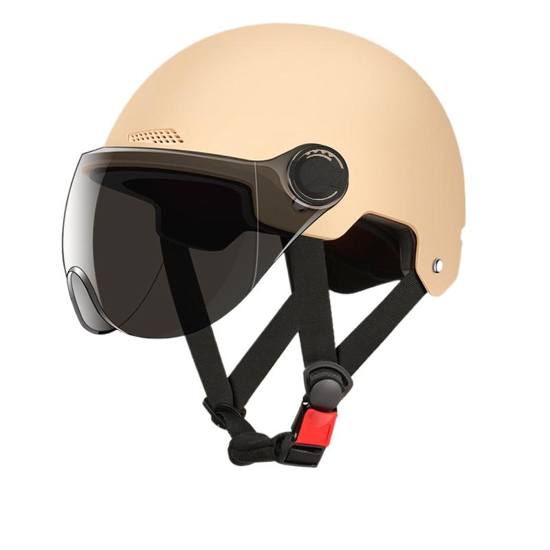 Шлем Электромобиль Женский и Мужской Мотоциклетный Аккумуляторный Автомобиль Полушлем Летняя Защита от Солнца Полный Шлем Оптом Езда Дышащий и Легкий