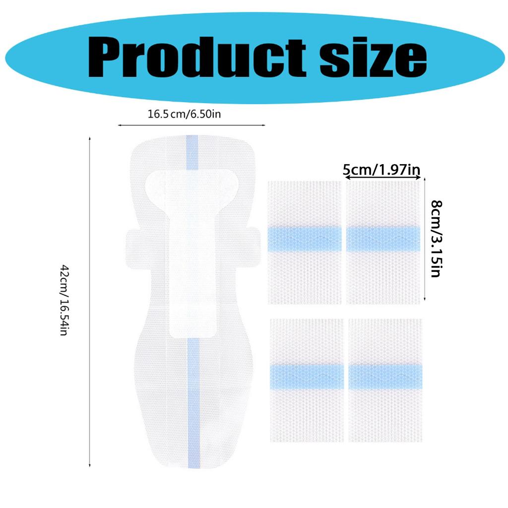 Long Swimming Sanitary Pad with Wing Water Resistant Swimming Sanitary Pad Adhesive Swimming Patches for Women Swimming