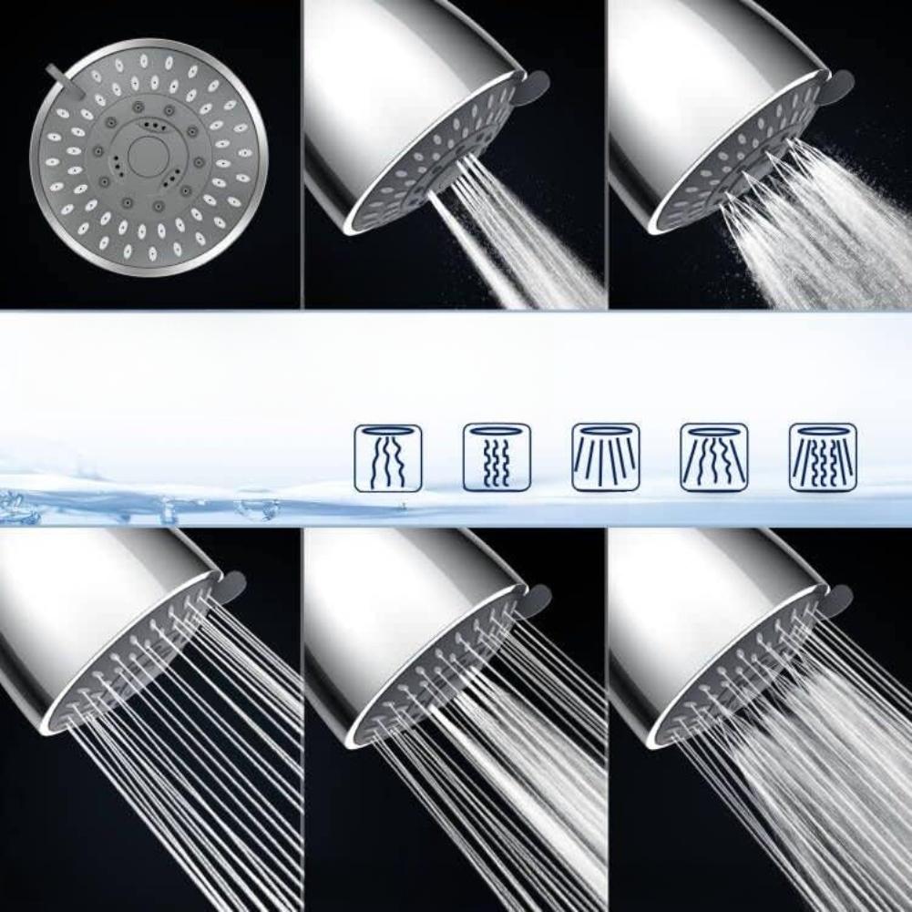 Съемная душевая лейка с фильтром Многослойная очистка для более здорового душа Фильтрующая душевая лейка для украшения ванной комнаты