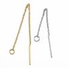 10pcs Gold Color Stainless Steel 6cm 8cm 10cm Long Chain Ear Line Earrings Earwire Women Drop Dangle Earrings Jewelry Making DIY