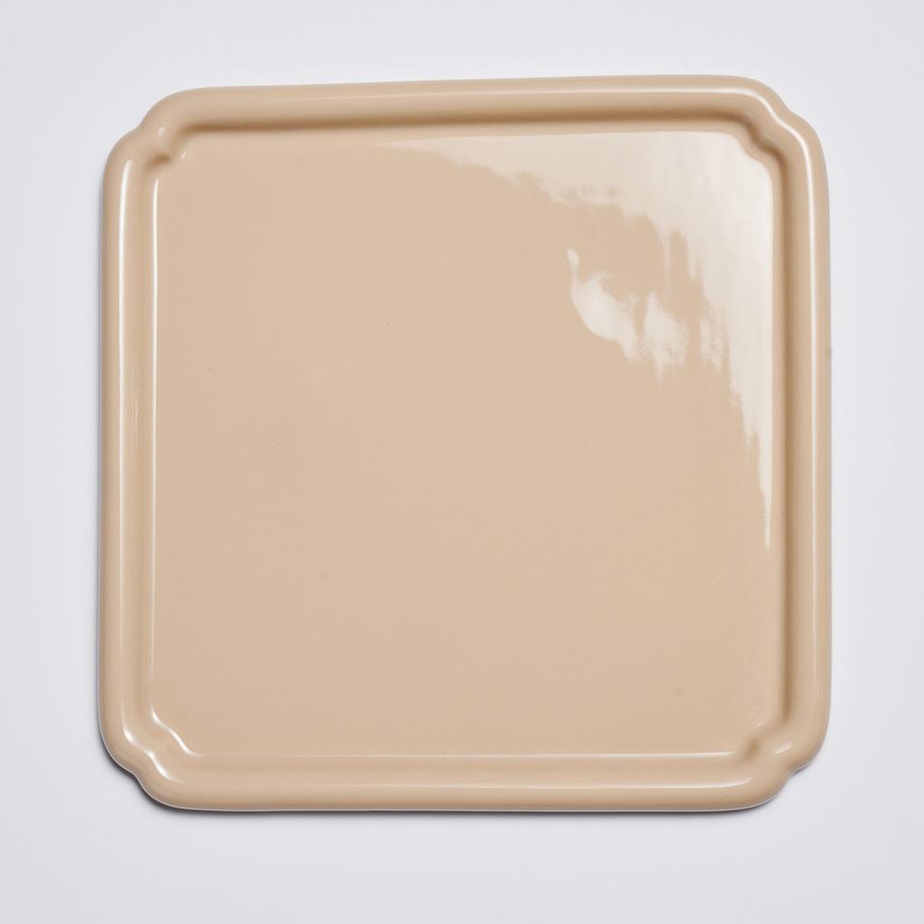 LASSIETTE NUBE Керамическая большая тарелка, которую можно мыть в посудомоечной машине, желтый, белый