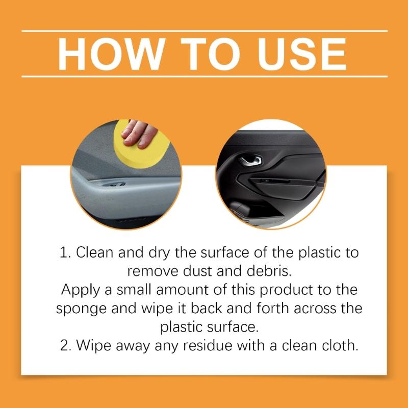 Восстановитель пластика Простой в использовании Долговечное восстанавливающее покрытие Восстанавливающая паста для пластиковых деталей автомобиля