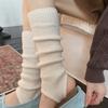 Thickened Leg Warmers Knitted Bow Middle Tube Socks New Dance Ballet Stocks  Gift