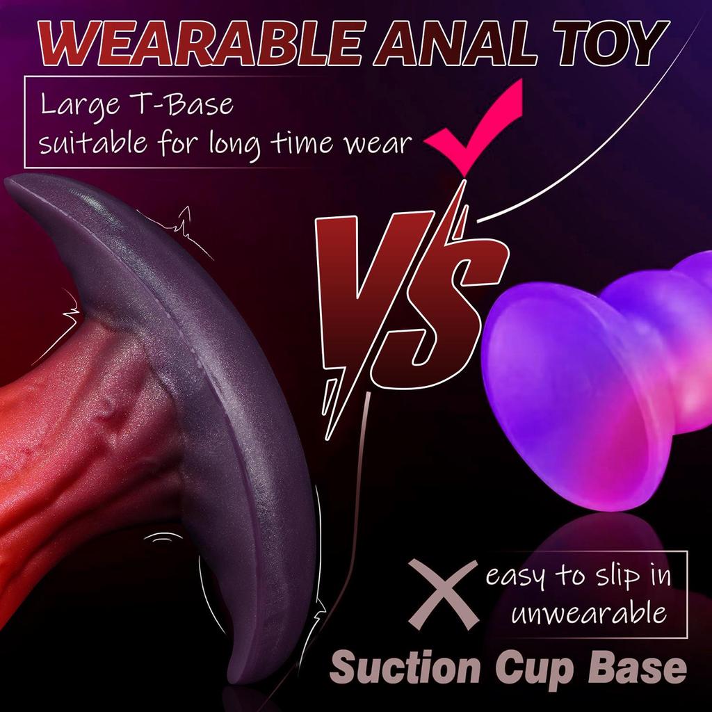 Новый Неправильной Формы Носимый Фалос Силиконовый Анальный Расширитель Игрушка