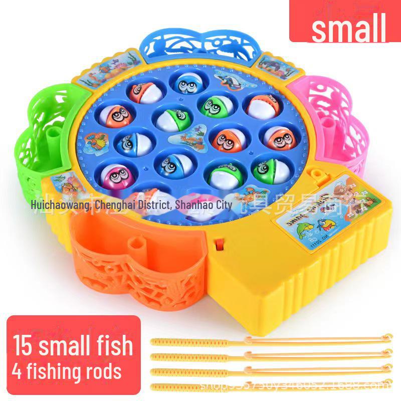 Multifunctional Musical Magnetic Fishing Toy for Kids - Rotating Electric Early Learning Game