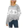 Women Christmas Sweater Long Sleeve  Christmas Tree Knitting Sweater Tops