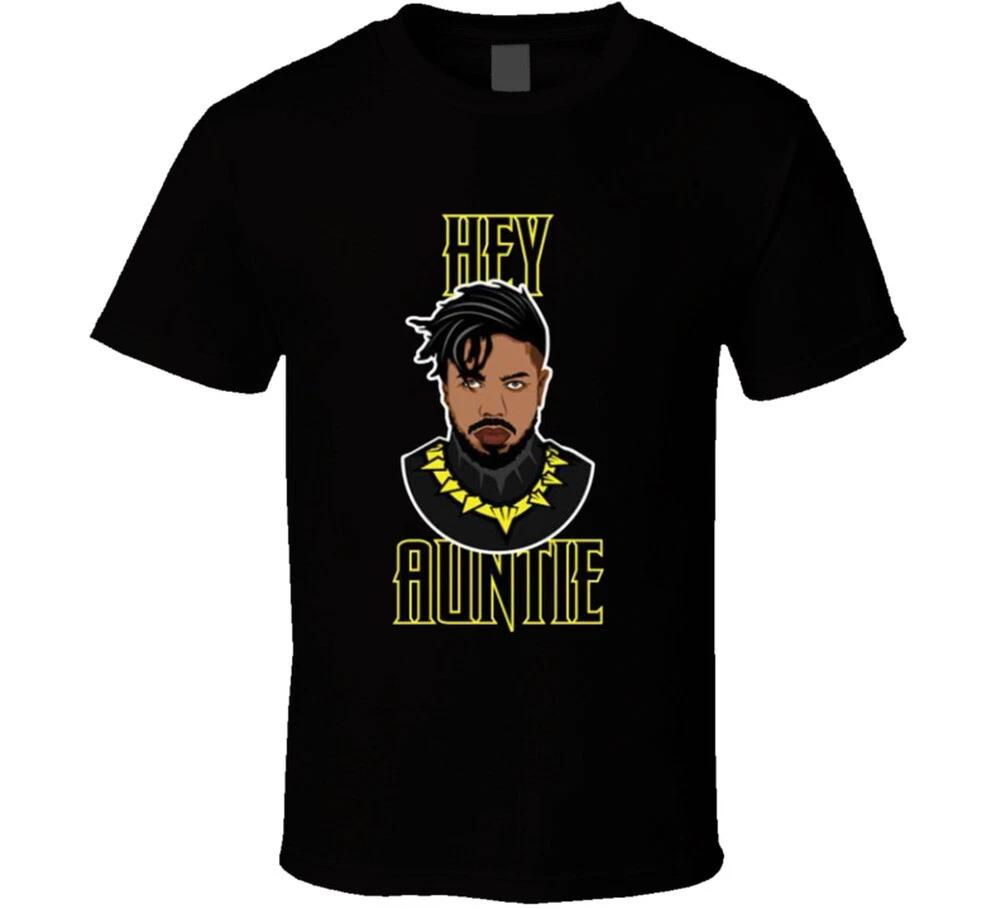 Привет Тетя Killmonger Черная Пантера Фильм Подарок Фанату Футболка