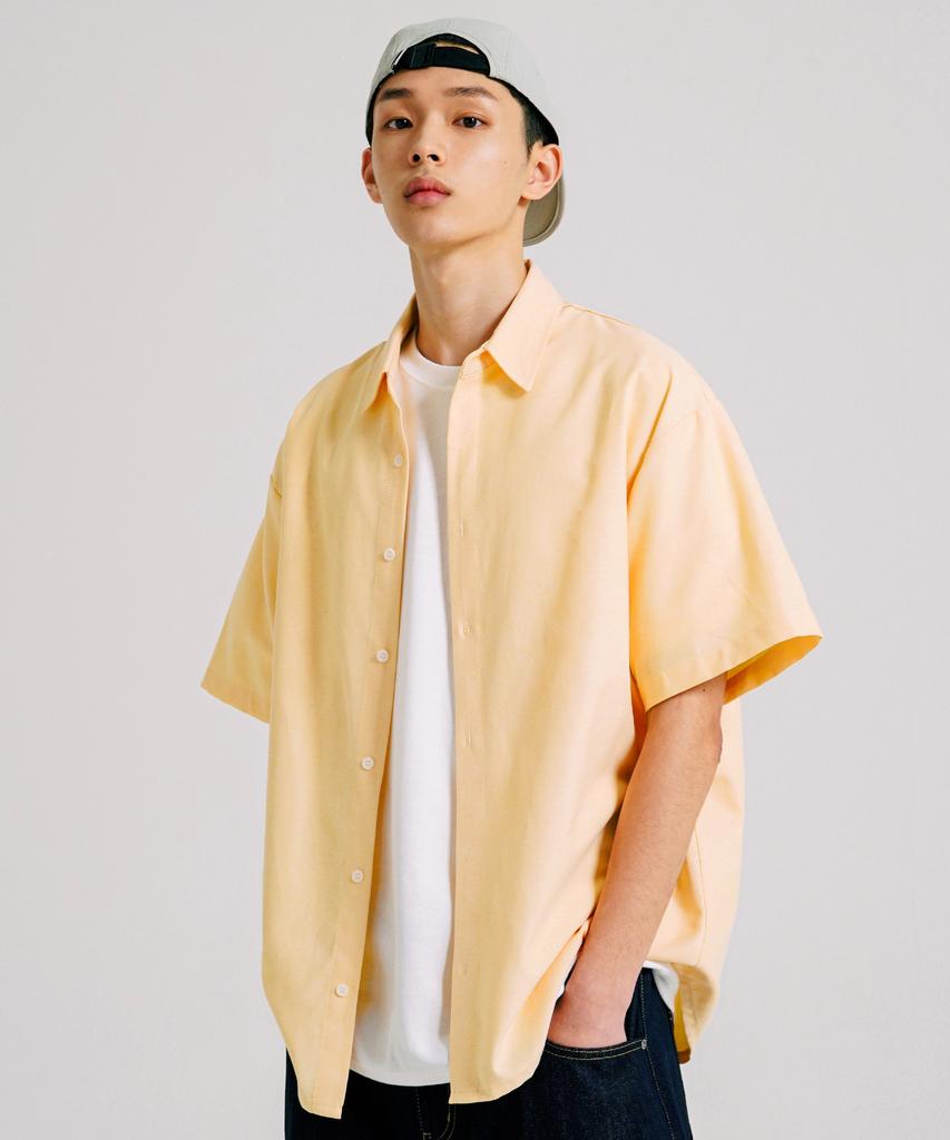 JEMUT City Oxford Half Shirt 6-Piece Set Yellow Kjss2507
