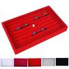 Velvet Earrings Rings Ear Studs Jewelry Display Stand Holder Rack Organizer Tray