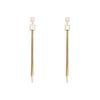 New Trend Long Style Fashion European and American Tassel Earrings Temperament Atmosphere Exaggerated Jewelry