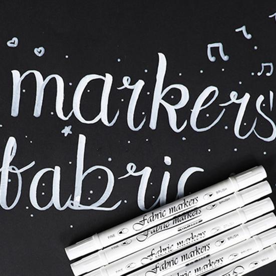 4/6 шт. тканевая ручка с двойным наконечником, текстильные маркеры, водонепроницаемая ручка для рисования граффити, футболка, пальто