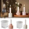 Creative Candle Holders Silicone Molds Premium Silicone Mold For Individualized Striped Candle Holder Ornament Creation