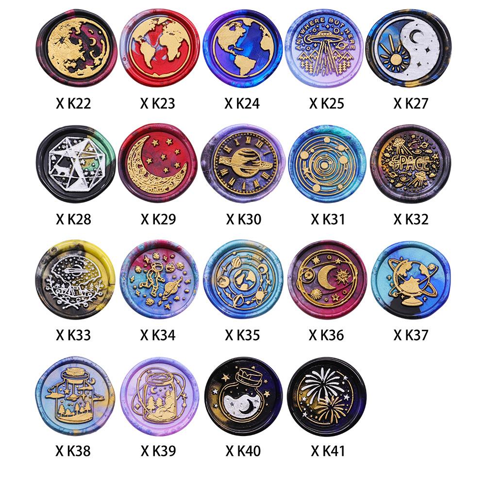 Космос Луна Звезда сургучная печать штамп DIY сургуч головка для скрапбукинга свадебные приглашения фотоальбом специальный штамп печать