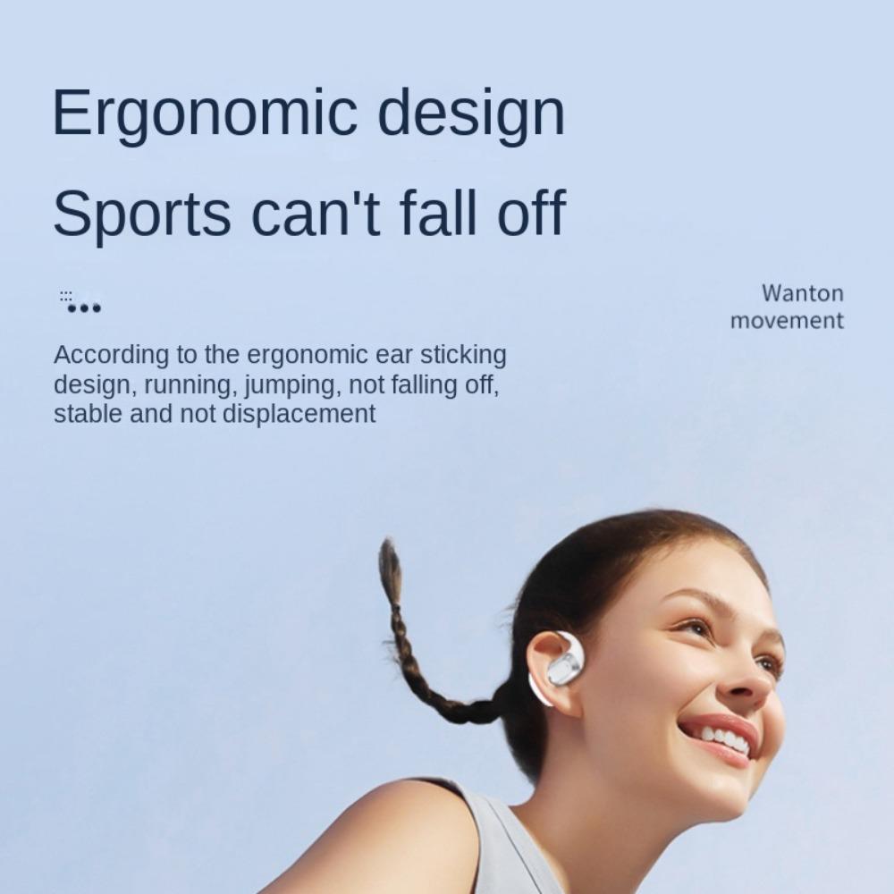 Bluetooth Headset New Super Long Battery Life Sports Mobile Phone Universal Wireless Headset OWS Non-in-ear Digital Display