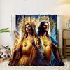 Sacred Heart Mary Jesus Blanket  Printed Blanket for Living Room Bed Couch lunch break Soft Cozy Blanket for Friend's festival Gift