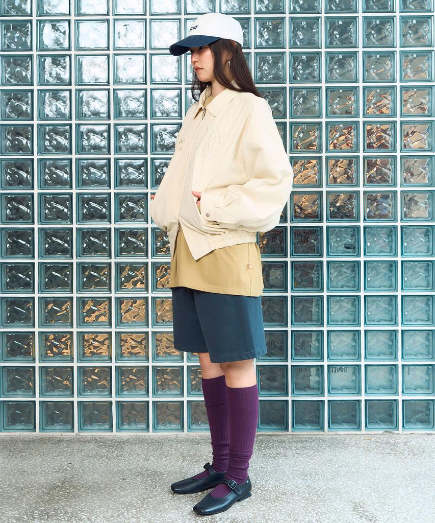 Eeut Washed Cotton Blouson Jacket / Ivory