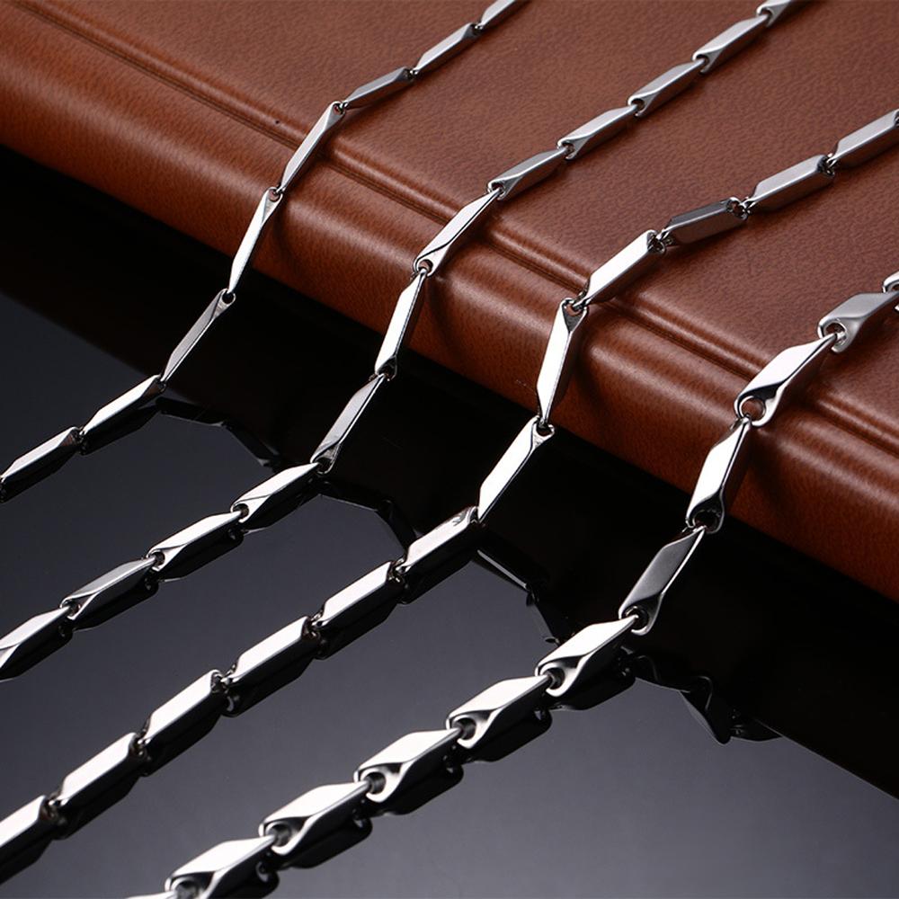 Оптовые партии никогда не выцветают 1-6 мм шириной из нержавеющей стали 316l Rolo ожерелье Figaro цепь ожерелье для кулона для мужчины женщины