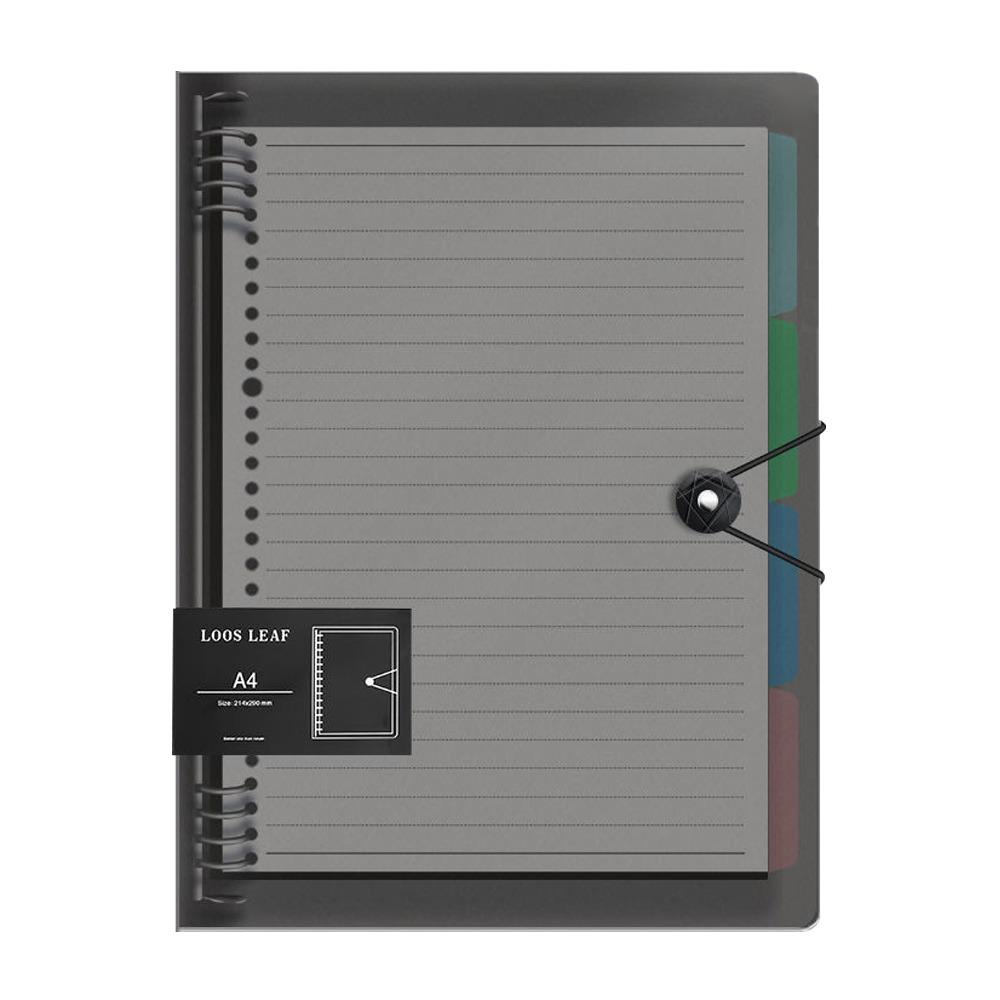 A5 B5 A4 Notebook Shell Transparent Note Book Binder Cover  for Office Stationery School Supplies