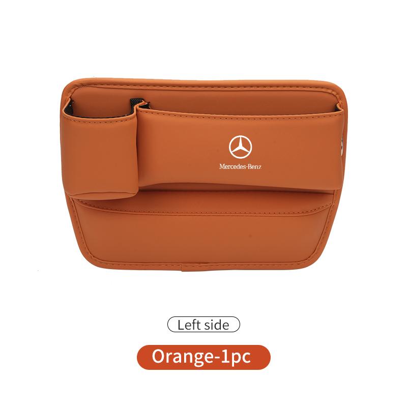 Car Seat Gap Storage Box Pocket Wallet Key Card Cup Phone Holder For Benz W202 W212 W126 W140 W168 W177 CLS GLE GLC GLS CLA