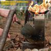Foldable Stainless Steel Rocket Stove Outdoor Camping Wood Stove Portable Picnic Wood Burning Stove Hiking Barbecue Equipment