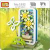 LOZ 1932 Eternal Flower Spring Butterfly Plant Animal Jewelry Storage Box 3D Mini Blocks Bricks Building Toy For Children No Box