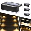 SOLPEX Solar Deck Lights Outdoor, 4-Pack Solar Step Lights, IP67 Waterproof LED Solar Lights for Outdoor Stairs, Steps, Fences, Railings, Yards, and