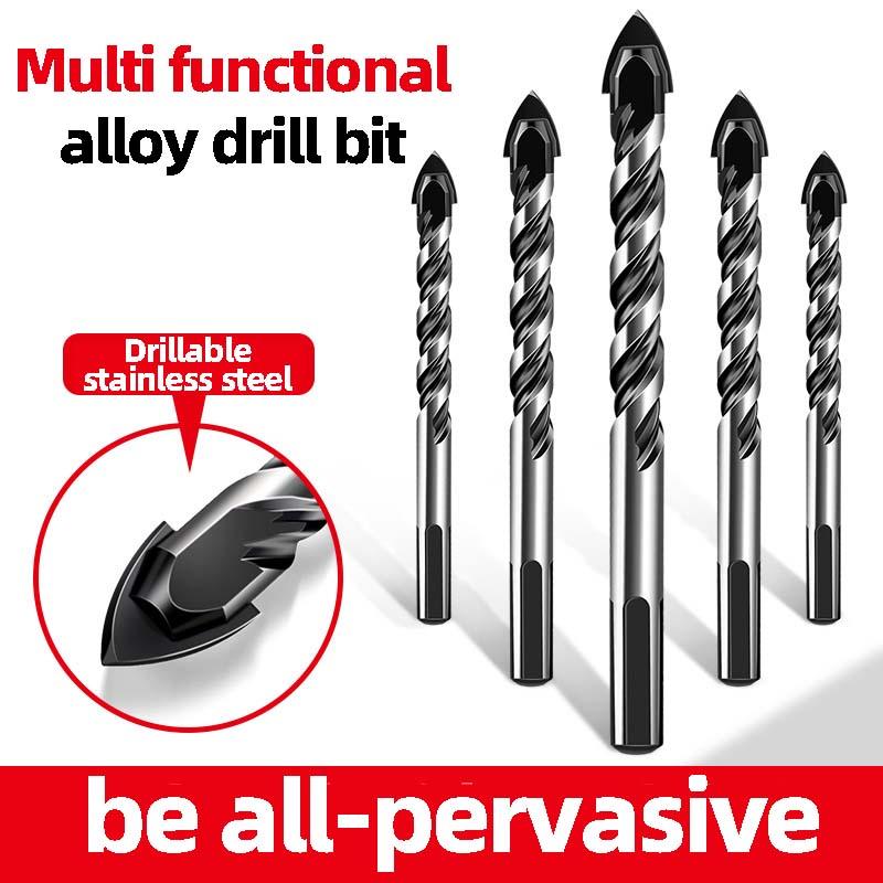 Многофункциональная ручная дрель Керамическая плитка Бетон Настольная дрель Стекло Железный лист Нержавеющая сталь Специальный треугольник для пробивки Сплав Сверло