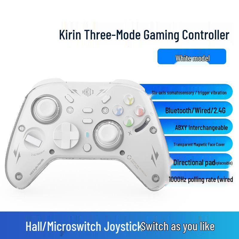 Kirin Switch Bluetooth Dual Hall Vibration Controller for PC, TV, iOS - Black Myth Wukong Edition