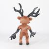 25cm 99 Nights In The Forest Plush Toys Game Brown Haired Man Black Cothed Elk Deer Stuffed Doll Plushie Pillow Christmas Gifts