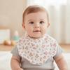360-Degree Coverage Drool Bib Cotton Gauze Burp Cloth Soft Baby Feeding Bib  For Newborn Infants