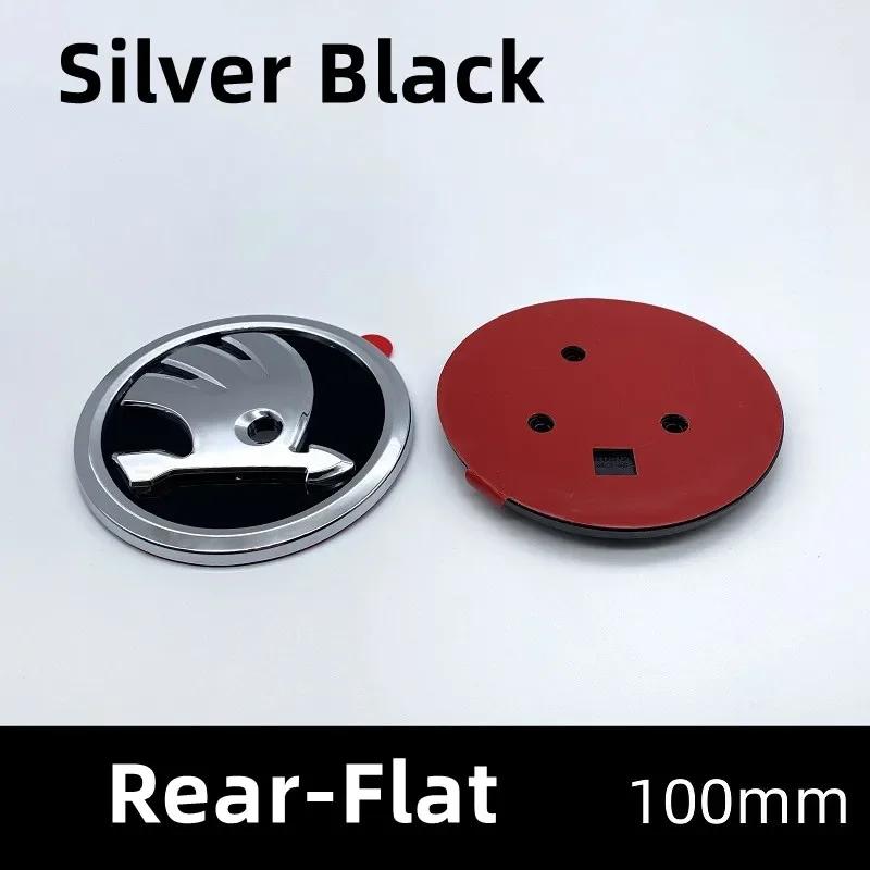 2025 Новый 100 мм ABS Автомобильная Передняя Эмблема Задний Значок Багажника Наклейка для Skoda Fabia 1 2 A7 Octavia RS Superb Rapid Yeti Karoq Авто Аксессуары