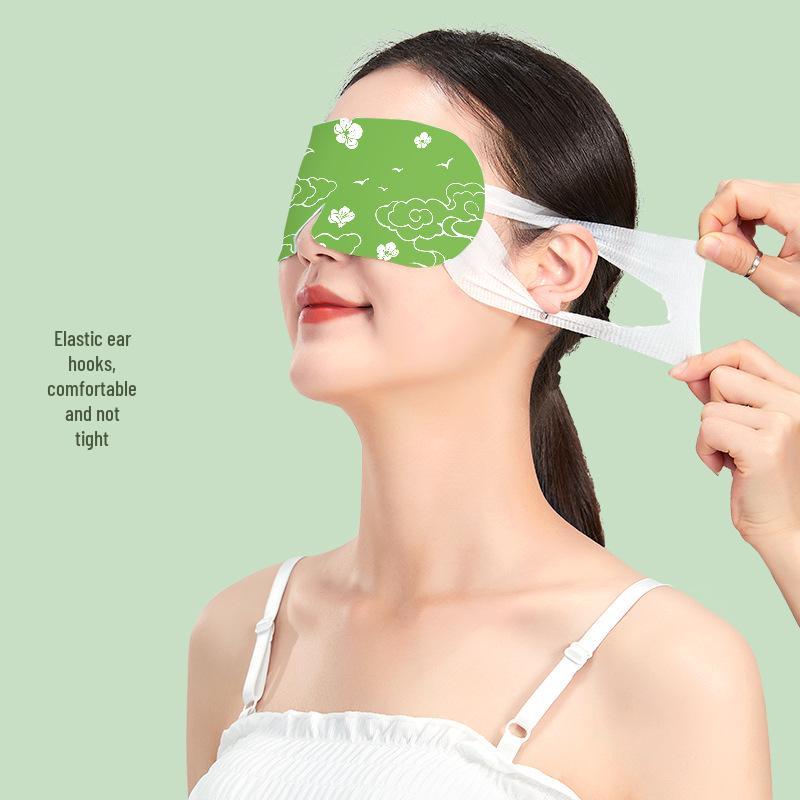 Mugwort Steam Eye Mask Hot Compress for Sleep - Light Blocking Heat Therapy for Men, Women, Students, Disposable Eye Patch