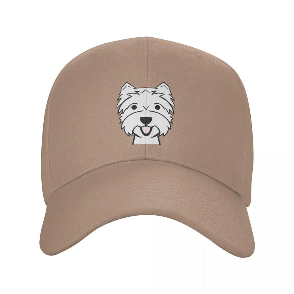 Custom Fashion West Highland Terrier Baseball Cap Women Unisex Adjustable Adult Westie Dog Dad Hat Spring Sun Hat