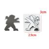 2.9x3cm Plastic Car Steering Wheel Center Badge Sticker for Peugeot 308 307 408 306 208 508 3008 2008 5008 Replaced Emblem