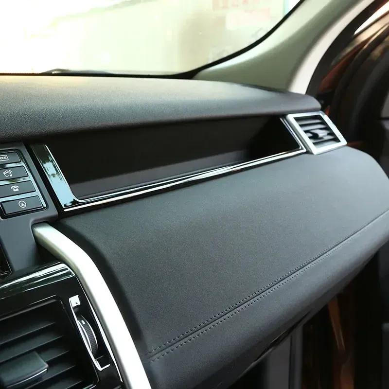 Для Land Rover Discovery Sport 2015- ABS Серебристая Декоративная Накладка-рамка в форме буквы U на Центральную Панель Со стороны Пассажира Автоаксессуары