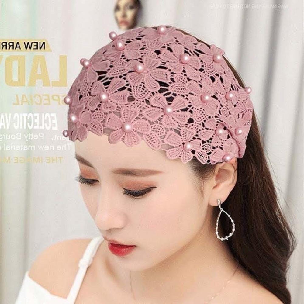 Нескользящие широкие повязки для волос, полый обруч для волос, модная жемчужная повязка на голову для женщин