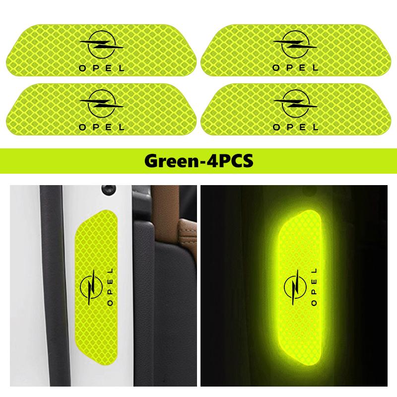 For Opel Car Door Sticker Safety Warning Reflector Tape Decal Auto Accessories ADAM ASTRA J K CORSA E INSIGNIA MOKKA VIVA Meriva