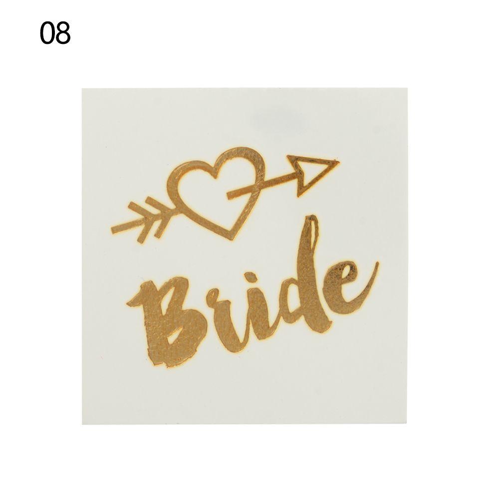 Наклейка для мальчишника, татуировка для невесты, украшение для вечеринки, свадебная команда, временная татуировка