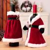 Cross-Border Christmas Wine Bottle Gown - Festive Red Wine Cover for Home Dining Table Decor.