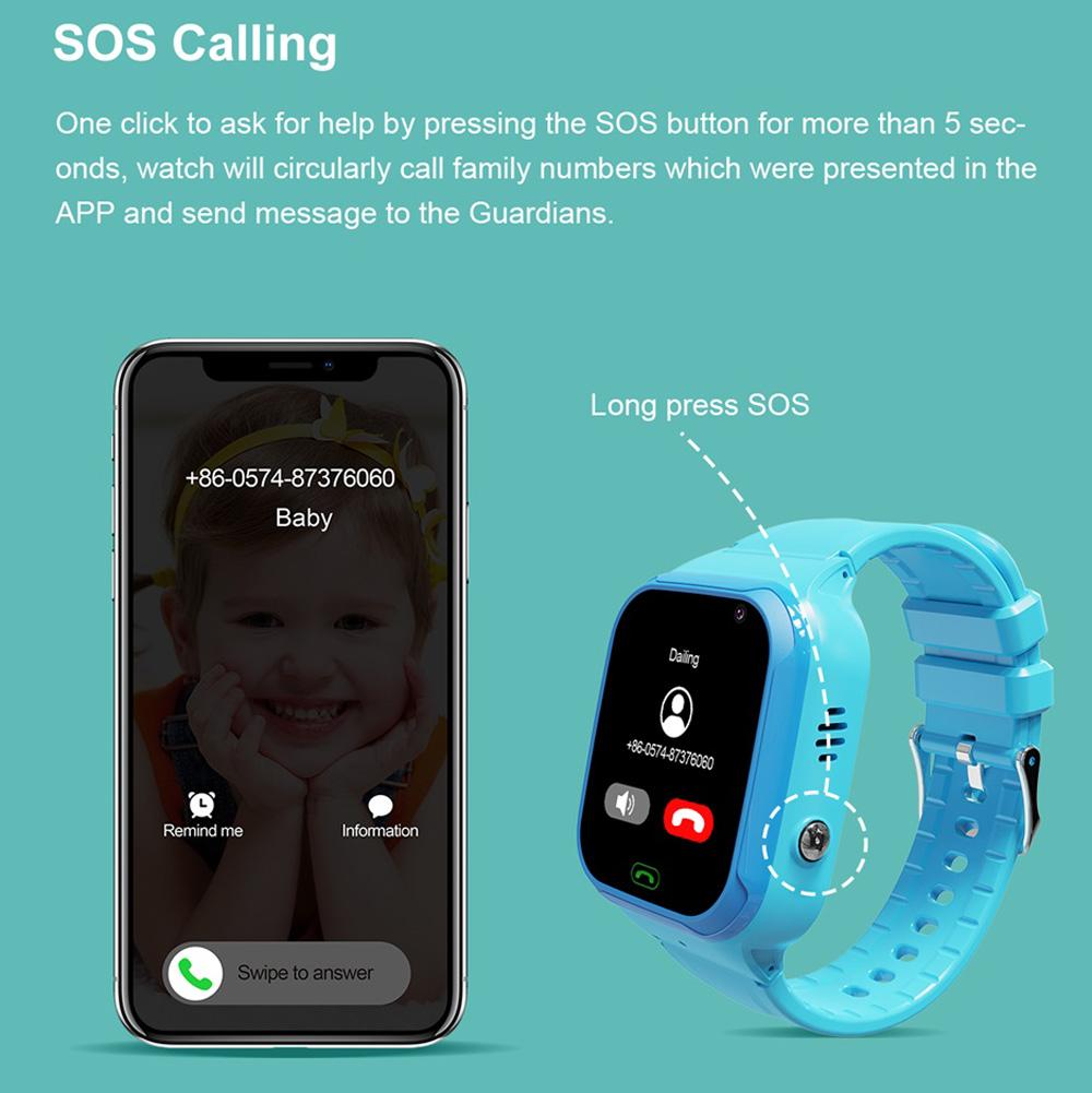 Smart Watch 4g Kids Wifi Video Call With Face-lock Sos Tracker Location Smart Watch Camer Waterproof Children Akilli Saat Gifts