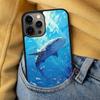Летающий Кит Магический Мягкий Чехол для Телефона для iPhone 17 Air 16e Pro max 15 Pro 13 14 Plus 11 12 MagSafe Магнитный Чехол