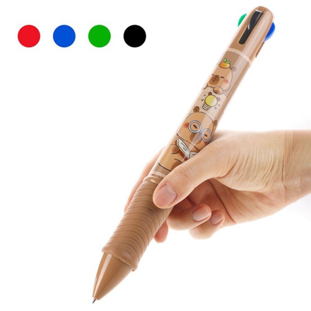 1шт Capybara гелевая ручка 4 цвета масляная ручка новая гигантская шариковая ручка канцелярские принадлежности для студентов