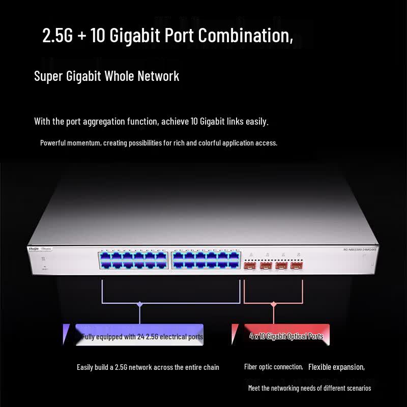 Ruijie RG-NBS3300-24MG4XS 24-Port 2.5G Layer 2 Managed Switch