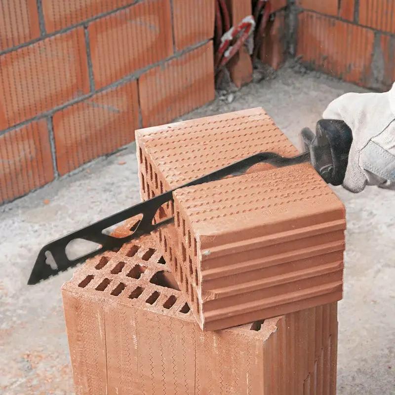 Возвратно-поступательное движение пилы для сноса кирпичной кладки сабля из карбида сплава твердый рез кирпича дерева блока ПВХ труба пористого бетона зубья с наконечниками