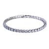 Luxury 4mm Cubic Zirconia Tennis Bracelets Iced Out Chain Crystal Wedding Bracelet for Women Men Gold Silver Color Bracelet