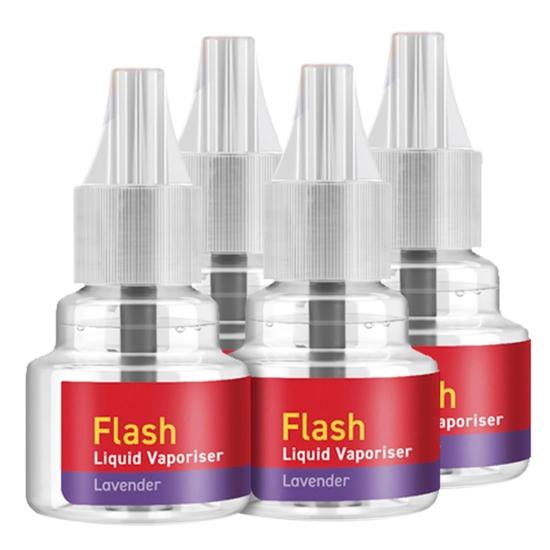 Good Knight Gold Flash Liquid Vapourizer | Mosquito Repellent Refill | Lavender Fragrance | Pack of 48 (45ml Each)