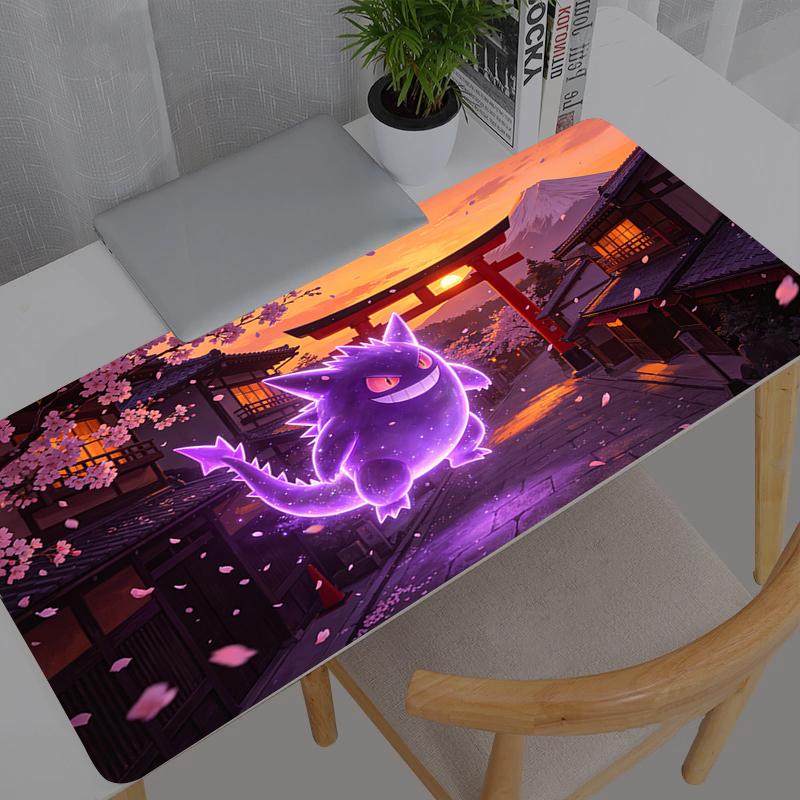 Large Esports Mouse Pad Smooth Flexible Pokemon Pikachu Gengar Rubber Gamer PC Computer Keyboard For CSGO Kawaii Mosuepad