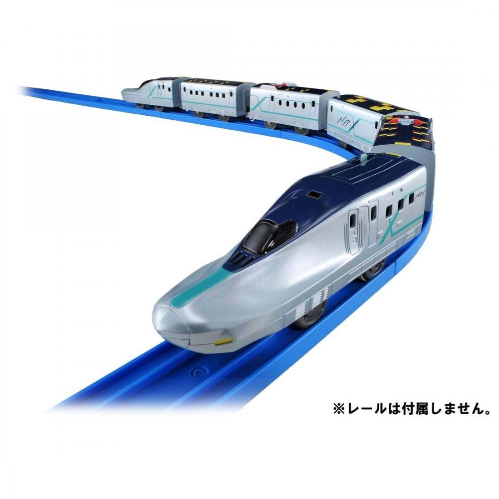 TAKARA TOMY "Plarail Fully Connect Shinkansen Test Vehicle ALFA-X" Поезд игрушечный поезд возраст 3+ [ALFA-X 6-вагонный состав (1), Форма заказа деталей (1)] Проходит Т