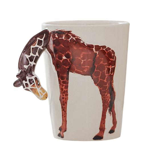 Water Cup 3D Animal Design Kids Ceramic Cup Children Role Play Coffee Mug Learning Through Play Cup Drinkware