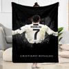 Ronaldo's Legacy Sports Blanket Durable Comfort Great for Seaside Picnics Office Chair Four Seasons Universal Stylish Decor Gifts For Family Or Friend